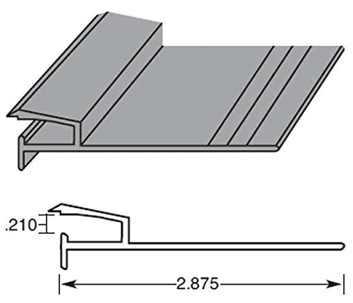 Stegmeier Corporation 8ft Aluminum Liner Track for Vinyl Liner Pools - Case of 14