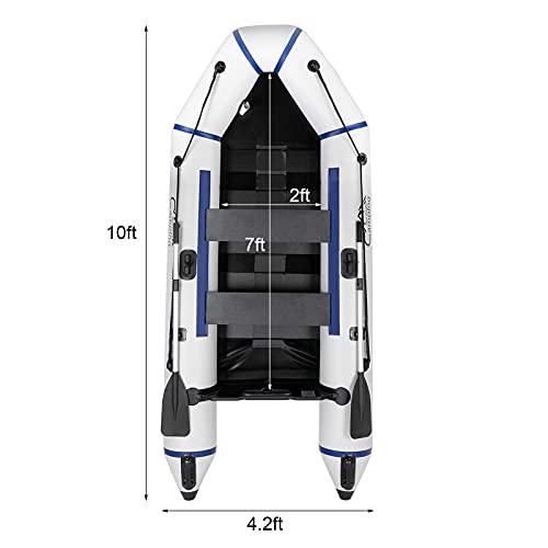 Generic Camping Survivals PVC Water Adult Assault Boat Off-White