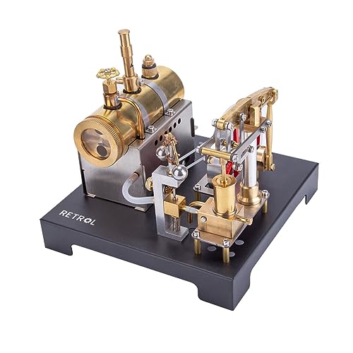 Helixsun DIY Steam Beam Engine Model Kit Full Metal with Boiler & Flyball Governor