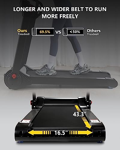 GARVEE 4.0 HP Folding Treadmill Black