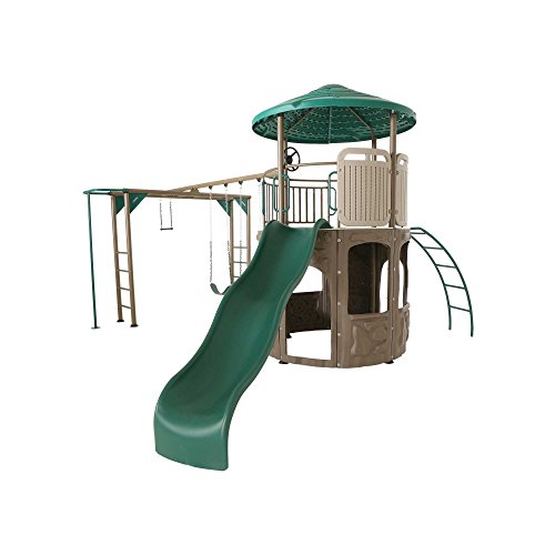 Lifetime Adventure Tower Deluxe Swing Set Green
