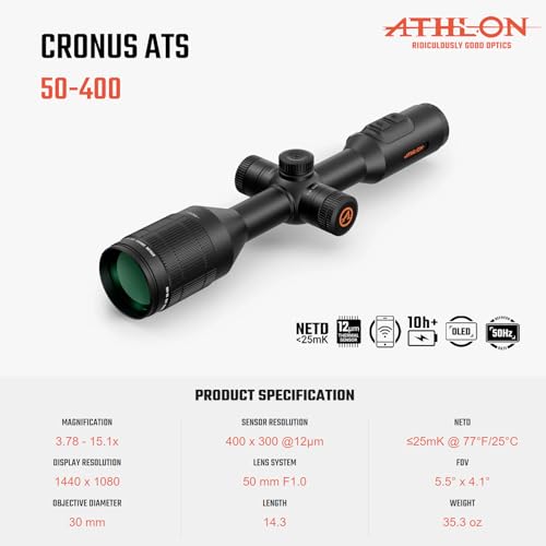 Athlon Optics Cronus ATS 50-400 Thermal Scope Black