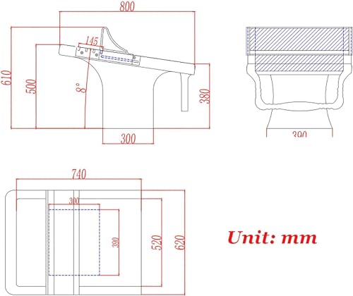 VEraiz Swimming Platform Starting Block Max Load 200kg Black