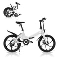 BLAUPUNKT Folding Electric Bike 350W Lightweight UL Certified 20 Inch White