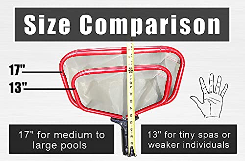 ProTuff Products 12 Pack Case - 18" Ultra Fine Mesh Pool Silt Net - Red