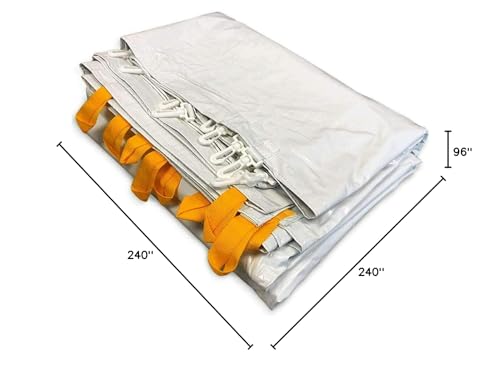 TentandTable 20' x 20' Waterproof Sidewall Kit for Canopy Tents, White