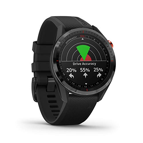 Wearable4U Garmin Approach S62 Premium GPS Black Golf Watch with Black Earbuds Bundle