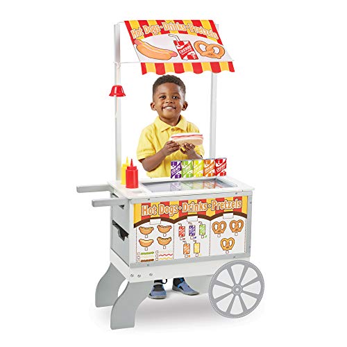 Melissa & Doug Snacks & Sweets Food Cart Pretend Play Toy Multicolor