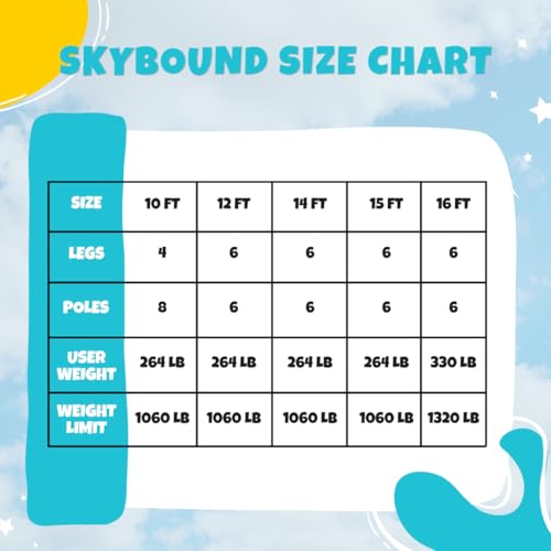SkyBound Outdoor Trampoline with Enclosure Safety Net Green
