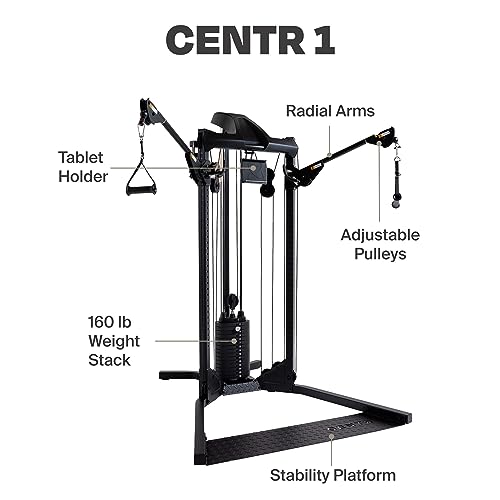 CENTR Centr 1 Home Gym Functional Trainer - Multifunctional Cable Machine - Matte Black