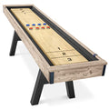 GoSports Premium Shuffleboard Table Brown