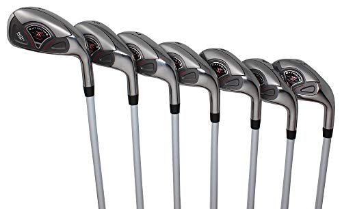 Extreme X7 Complete 7-Piece Iron Set Right Handed Regular Flex Graphite Shafts Black