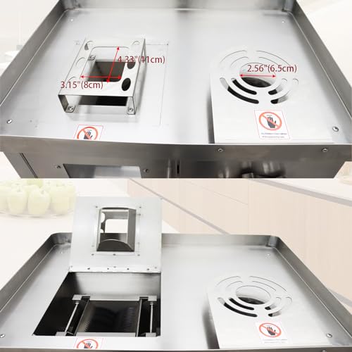 HayWHNKN 5mm Meat Cutting Machine and Grinder Stainless Steel Silver