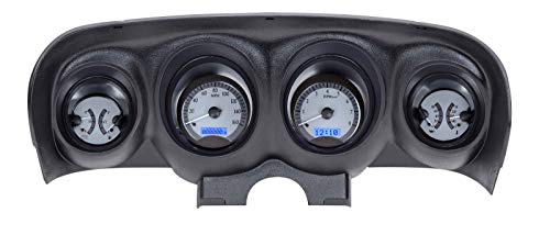 Restoration Performance 1969 Ford Mustang VHX System Silver Face Blue Display