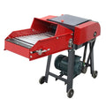 Banfluxion 220V 6-Blade Hay Cutter with Conveyor Belt Red