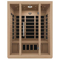 SteamSpa 3 Person Hemlock Wooden Indoor Sauna with Bluetooth & Touch Control
