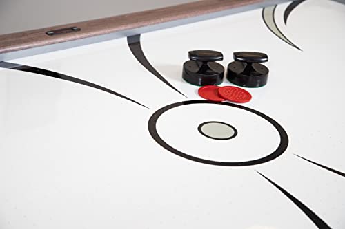 Hathaway Driftwood 7-ft Air Hockey Table Tennis Combination Woodgrain
