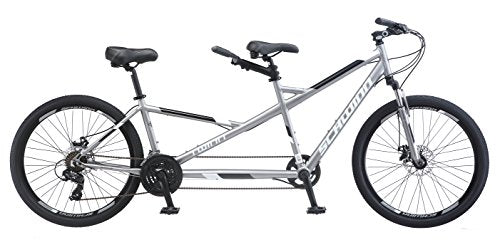 Schwinn Twinn Classic Tandem Adult Beach Cruiser Bike Grey
