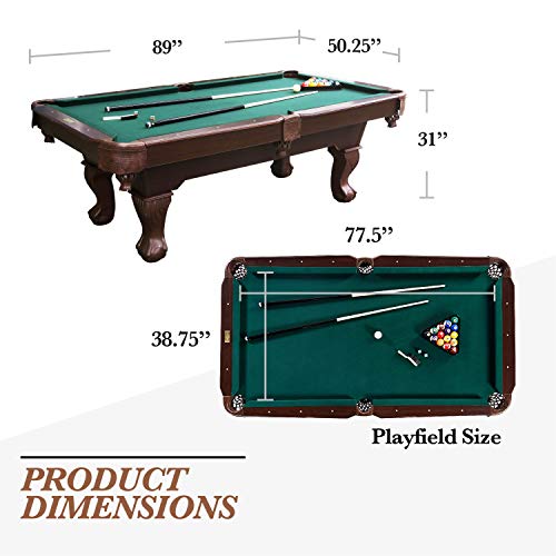 Barrington Billiards Pool Table Set Green/Dark Wood Grain