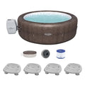Bestway Coleman St Moritz AirJet Inflatable Hot Tub with EnergySense Cover & 4-Pack SaluSpa Non-Slip Spa Seat