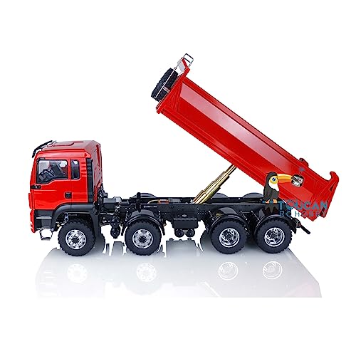 TOUCAN RC HOBBY Lesu 8X8 Hydraulic Rc Dumper Truck Model Red