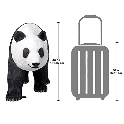 Design Toscano Ling Giant Walking Panda Bear Statue 68" L x 25.5" W x 40.5" H Full Color