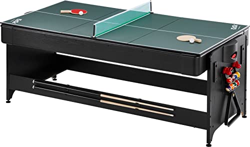 Fat Cat by GLD Products Original 3-in-1 7' Pockey Multi-Game Table Grey