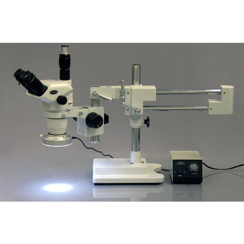 AmScope Professional Trinocular Stereo Zoom Microscope 2X-180X Magnification