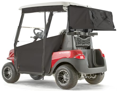 Golf Cart King Pro-Touring Enclosure for Club Car Onward with Bag Cover Black