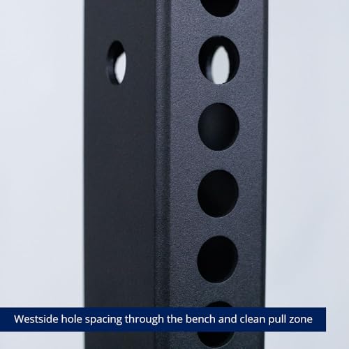 Titan Fitness T-3 Series Black Tall Power Rack 36in Depth Weight Plate Holders 1,100 LB Capacity