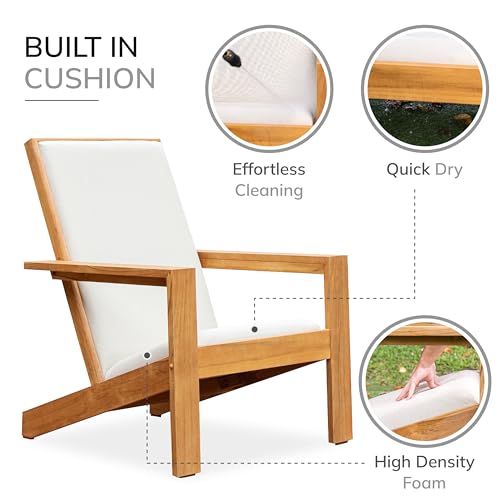 Cambridge Casual Napa Teak Wood Outdoor Adirondack Chair Set 2 Piece