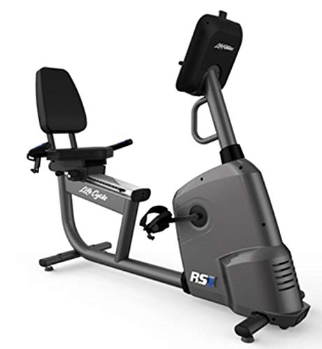 Life Fitness RS1 Recumbent Indoor Cycling Exercise Bike with Track Connect Console Gray