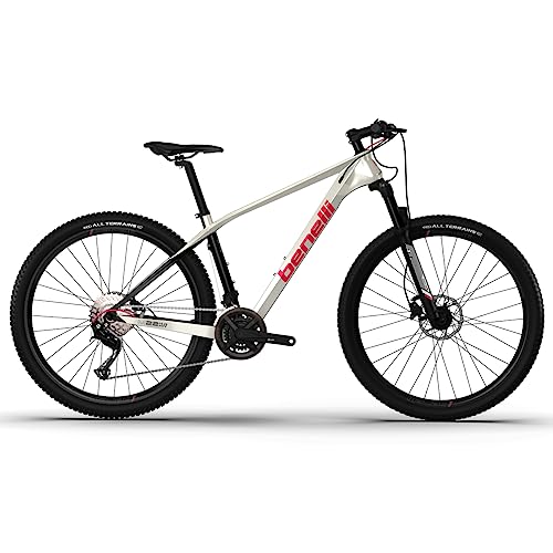 Benelli Bike 29'' Carbon Mountain Bike 18 Speed Disc Brake Yellow Black