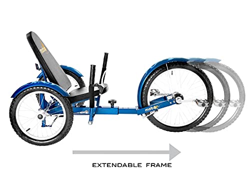 MOBO Triton Pro Adult Recumbent Trike Royal Blue