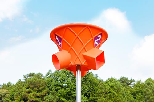 Discount Playground Supply 7 Foot Triple Shoot Children's Basketball Game Inground Mount Outdoor Hoop Orange