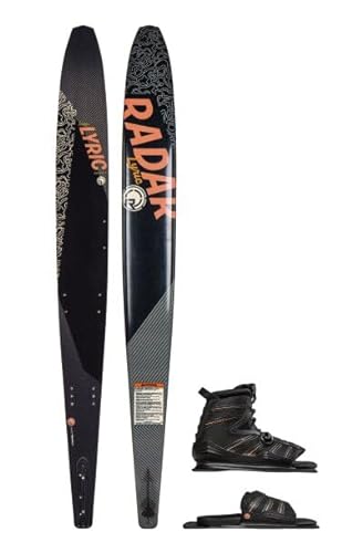 Radar 67 Graphite Lyric Waterski w/Lyric BOA Boot Black / Orange