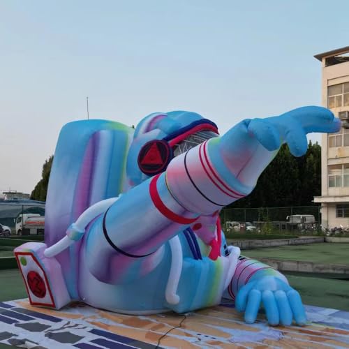 HOAELOS Giant Inflatable Astronaut 26 Feet with LED Lights for Music Festival and Outdoor Decorations