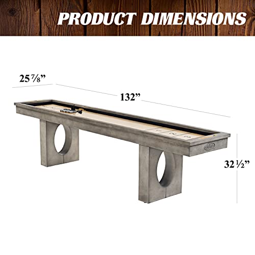 Barrington Billiards Aurora Outdoor Shuffleboard Table Gray/Light Wood Grain