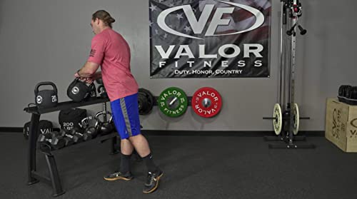 Valor Fitness Kettlebell Storage Rack 2 Tier Levels Heavy Duty Weight Holder Organize Gym Equipment BG-23