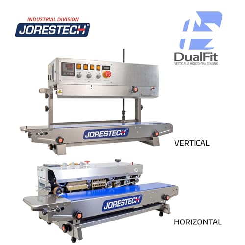 JORESTECH Continuous Band Sealer CBS-800I-L-R with Digital Temperature Control Stainless Steel