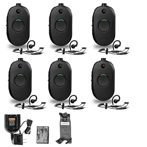 Motorola Solutions 6 x CLP1010e 1-Channel 2-Way UHF Business Radio Black