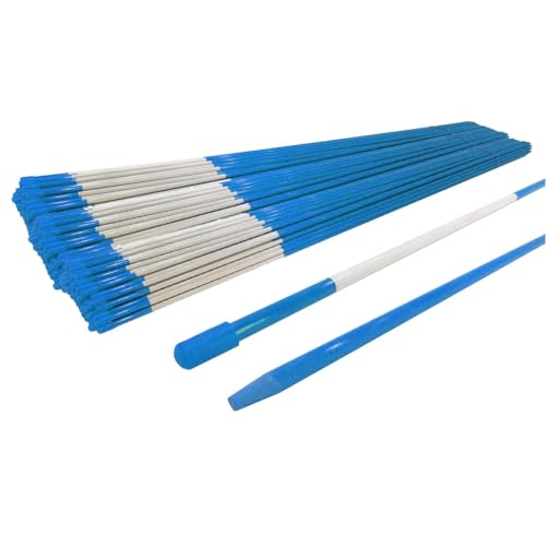 BEAR FLAG EDITION Pack of 1000 Blue Snow Stakes 48 Inches Long