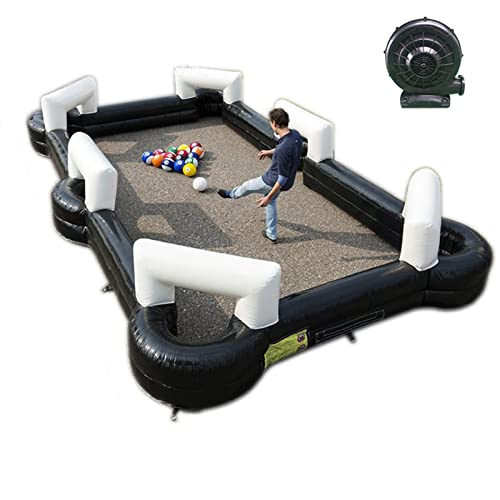 TECHTONGDA Inflatable Soccer Pool Backyard Game 16.4×9.8ft Football Field Table