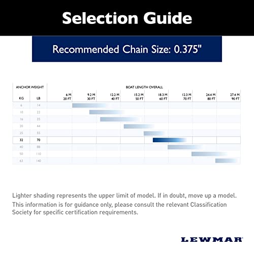 Lewmar Stainless Steel Epsilon Anchor 70 lbs Multi