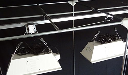 Light Rail Robotic Grow Light Mover Kit for 4 Lights Gray