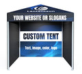 LANTENTSUN 10x10ft Custom Print Advertising Tent with 3pc Full Sidewalls Custom Color
