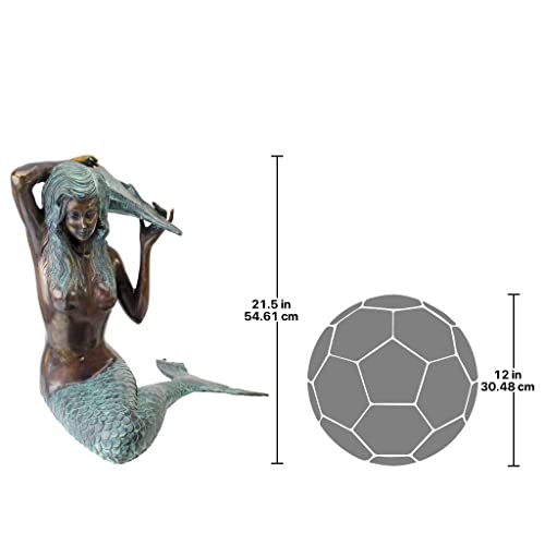 Design Toscano Medium Mermaid of the Isle of Capri Sculpture Bronze