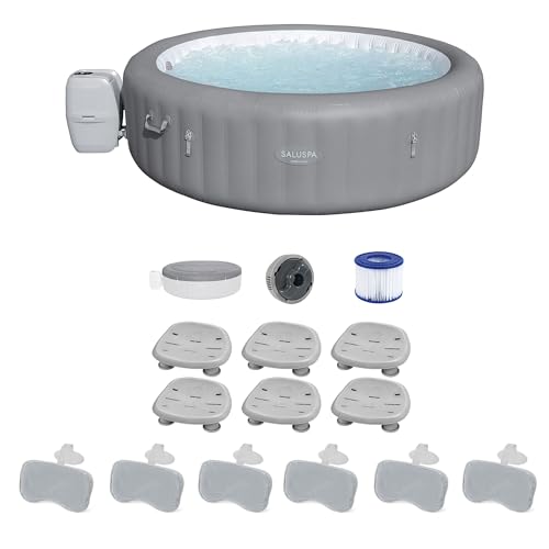 Bestway SaluSpa Grenada AirJet Inflatable Hot Tub Gray