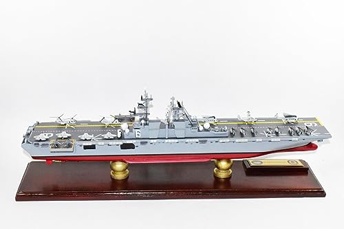 Squadron Nostalgia LLC LHA-6 USS America Amphibious Assault Ship 24-Inch Mahogany Model