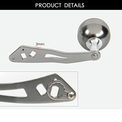 Colaxi Reel Rocker Arm Replacement Fishing Handle 32mm Silver